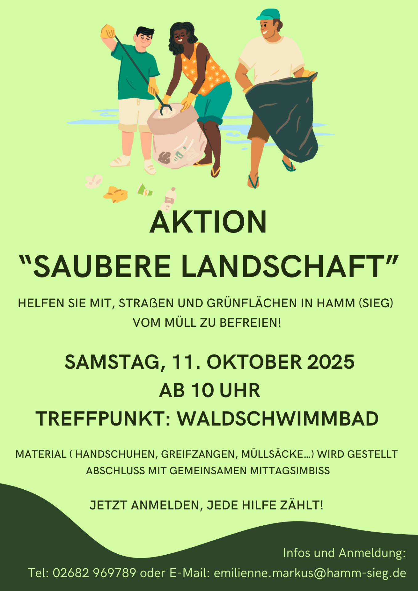 Neon Green Modern Local Community Cleanup Event Flyer - 1 Neon Green Modern Local Community Cleanup Event Flyer - 1