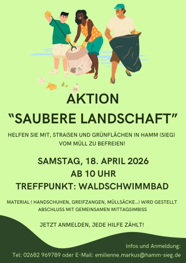 Neon Green Modern Local Community Cleanup Event Flyer - 1