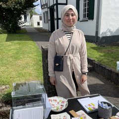 Das Lokale Bündnis für Familie stellt sich vor beim Spielefest in Hamm