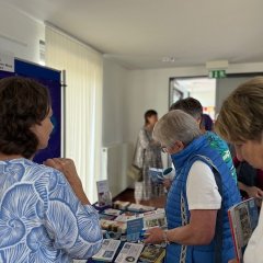 Infostand bei der Einweihungsfeier vom Lotsenpunkt Hamm 