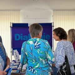 Infostand der Diakonie bei der Einweihungsfeier vom Lotsenpunkt Hamm