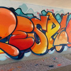 Graffitiprojekt - Gestaltete Wand