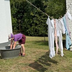 Waschen wie zu Raiffeisens Zeit beim Museumsfest