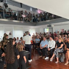 Spendenabend - Begrüßung Bürgermeister Henrich