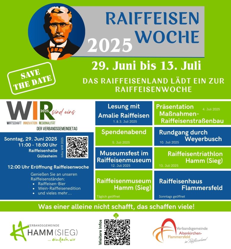 Ankündigungskarte Raiffeisenwoche 2025